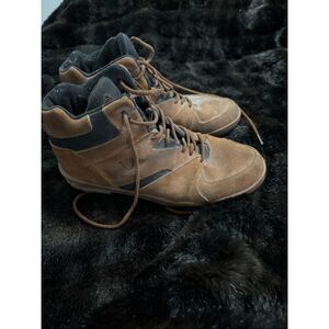 Roper Horseshoe Brown Lace Up Round Toe Western Boots  Size 11 hiking